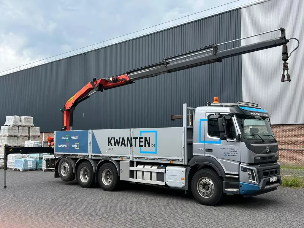 Volvo FMX 460 - 8x4 TRIDEM - PALFINGER PK 18001 EH - LAADBAK 7m met ALU ZIJBORDEN